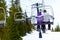 Couple on Ski Lift