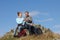 Couple Stopping For Lunch On Countryside Walk