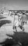 Couple Strolling Along Promenade in Puglia, Italy