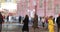 Couple taking a selfie on Red Square in front of the Historical Museum