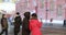 Couple taking a selfie on Red Square in front of the Historical Museum