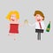 Couple toasting with champagne. 3D