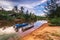 The Couple Traditional boat at bintan island Indonesia