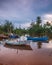 The Couple Traditional boat at bintan island Indonesia