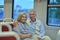 Couple in train