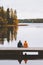 Couple traveling in Finland family lifestyle love relationship