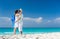 Couple at tropical beach