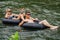 Couple Tubing on the Roanoke River