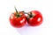 Couple Two Tomatoes Connected Stems Fresh Vegetables Cooking Ing