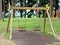 Couple of vacant swings playground