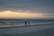 Couple viewing the sunset at Madiera Beach, St Pete Florida