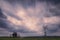 Couple watching clouds