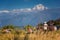 Couple watching the Mt. Dhaulagiri 8,172m from Poonhill, Nepal.