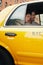 Couple In Yellow Taxi