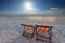 Couples chairs beach at sea side