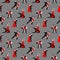 Couples dancing tango latin american romantic boy and girl couples seamless pattern