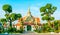 Couples of giant in front of buddha temple church ,at Wat Arun B