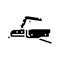 coupling mechanism trailer glyph icon vector illustration