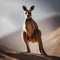 A courageous kangaroo in a dynamic pose, ready to spring into action as a superhero4