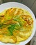 Courgette flower omelette, yellow courgette flowers, fresh egg omelette, healthy food, produce from your own garden, summer food