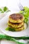 Courgette and herb cakes