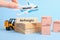 Courier Industry Term Airfreight. Freight and goods carried by air