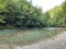 The course of the river Kupa directly below the mountain karst spring - Razloge, Croatia /Tok rijeke Kupe kod izvora