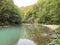 The course of the river Kupa directly below the mountain karst spring - Razloge, Croatia /Tok rijeke Kupe kod izvora