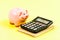 Courses financial literacy. Piggy bank money savings. Credit union concept. Financial help services. Financial report