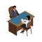 Court Meeting Table Composition