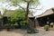 court and pavilions in a mansion (former seat of the government) in pingyao (china)