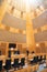 Court Room courtroom interior for defendant and Jury with wooden seat in Bordeaux city