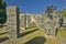 Court of the Thousand Columns at Chichen Itza, Mayan Ruins in the Yucatan Peninsula, Mexico