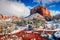 Courthouse Butte under snow