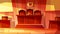 Courthouse or court room vector illustration