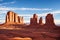 Courthouse Towers, Tower of Babel, The Organ, Arches National Park, Utah, USA