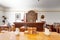 Courtroom in Whaley House Museum, old town of San Diego