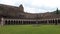 Courtyard the Abbaye saint michel de Cuxa France