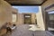 Courtyard with adobe walls