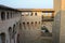 Courtyard of ancient fortress in Vignola