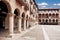 The courtyard bishops Castle Siguenza. Castillo de los Obispos d