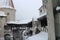 Courtyard in Bran castle, near Brasov