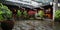 courtyard of buddhist temple