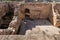 The courtyard  of the Byzantine Empire near the ruins of the outer part of the palace of King Herod - Herodion,in the Judean