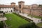 Courtyard of Castelvecchio Museum, Verona.