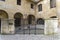 Courtyard of the castle Conciergerie. Paris