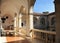 Courtyard of the Castle of the Dukes of Feria, Zafra, province of Badajoz, Spain