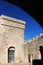 Courtyard of a castle of middle ages