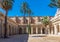 Courtyard of the cathedral of Almeria in Spain