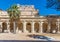 Courtyard of the cathedral of Almeria in Spain